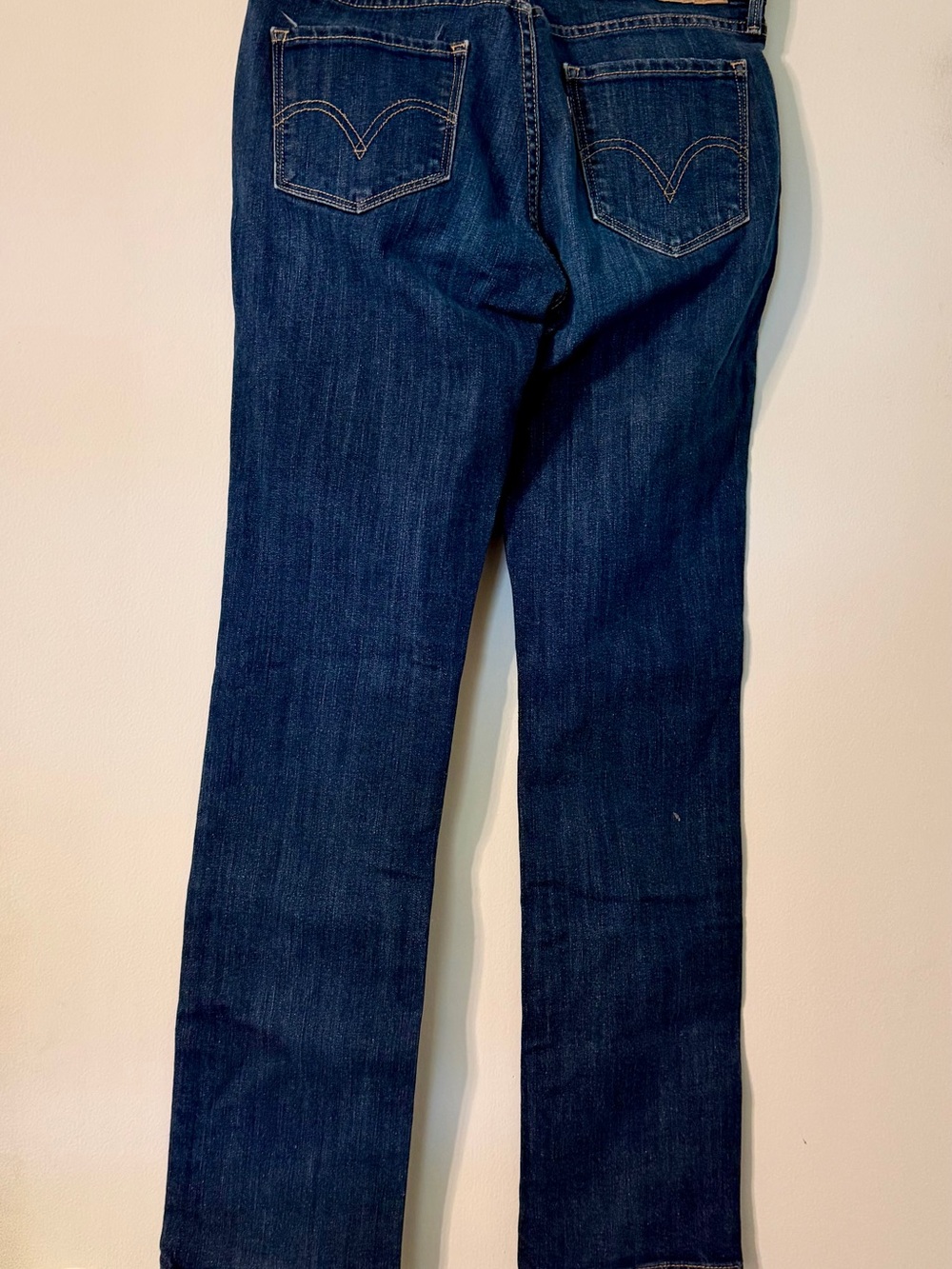 Levi's 525 Perfect Waist Straight Leg Jeans Blue Denim Size 8 - Picture 4 of 9